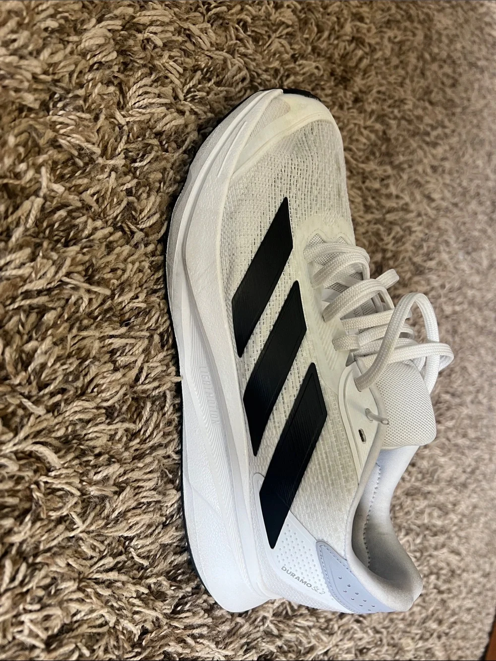 adidas White and Black Men's Athletic Shoes